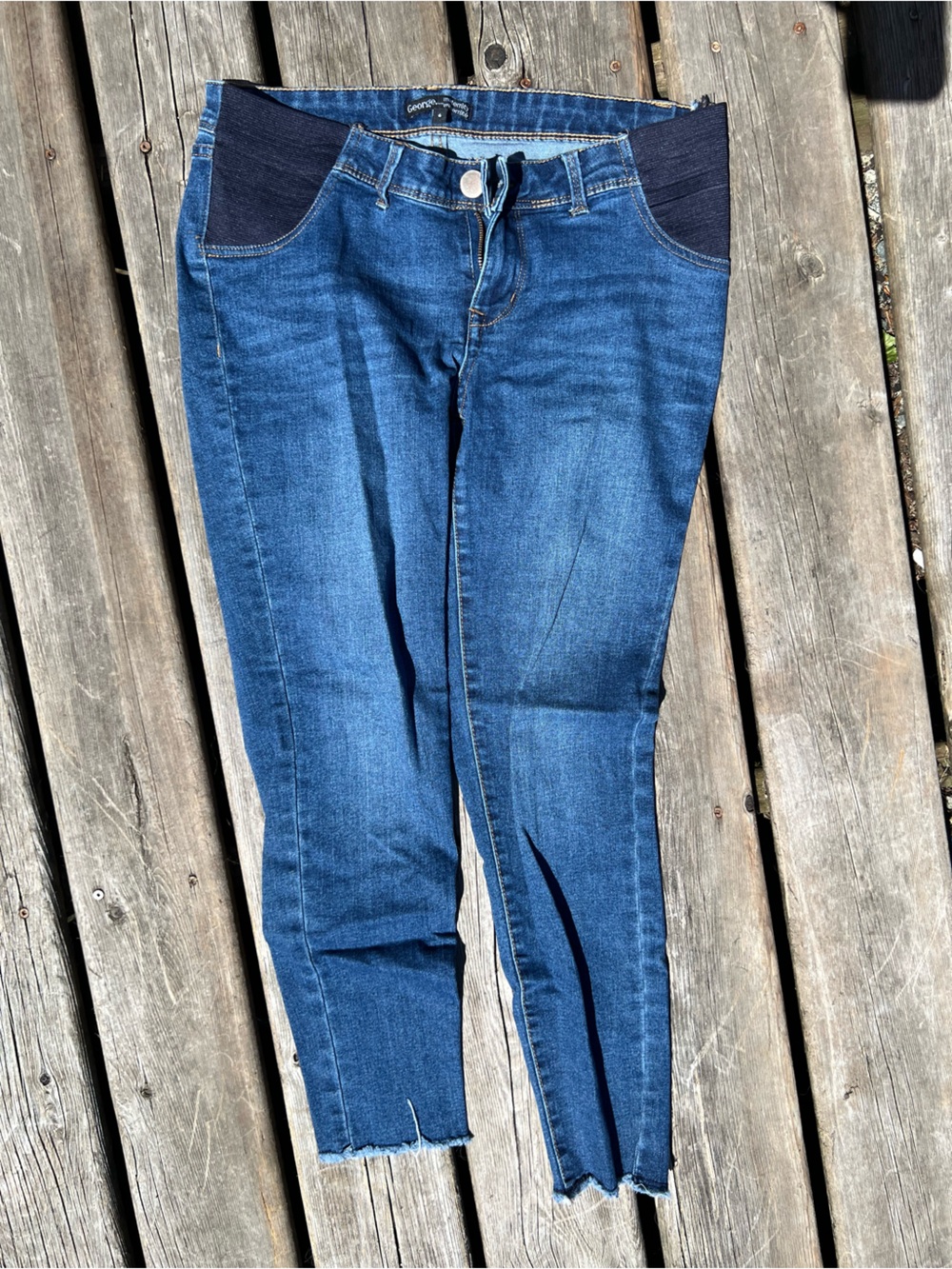 Women’s Blue Stretch maternity Skinny Jeans